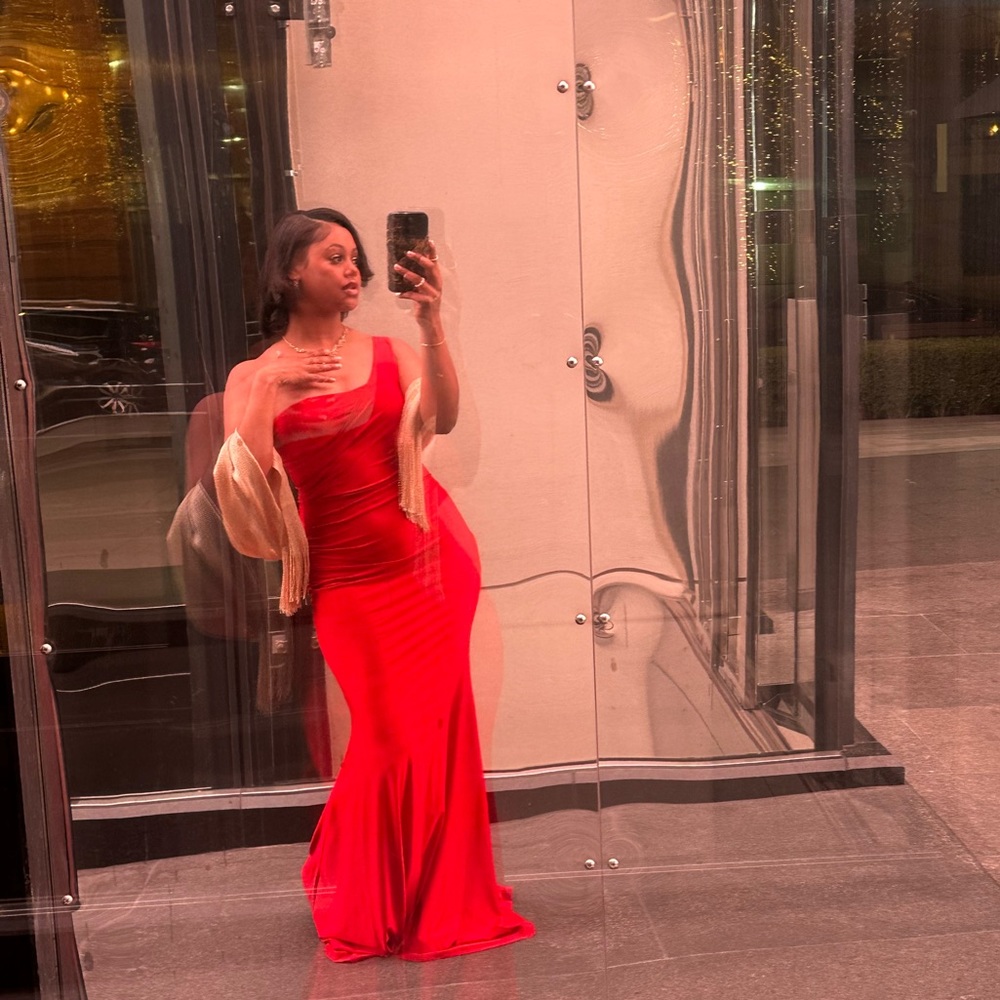 Elegant red formal dress